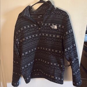 The North Face Black Patterned Pullover